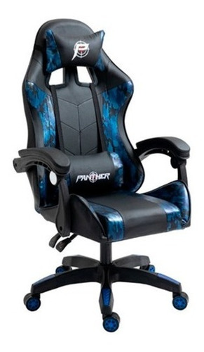 Silla Panther Gamer Profesional Reclinable Con Masajeador 