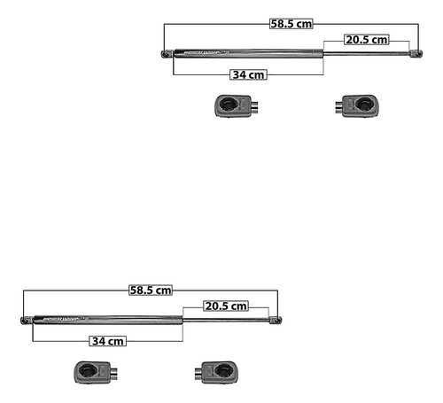 (2) Amortiguadores De 5a Puerta Chevrolet S10 Blazer 95/04