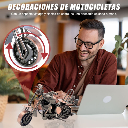 Adorno De Motocicleta De Metal Para Hombre Regalo Decoración