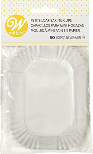 Wilton 415-450 Petite Loaf Baking Cups, White