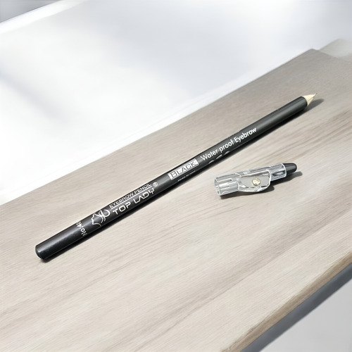 1 Pack D/12 Lapiz Delineador Negro Waterproff, C/sacapuntas.