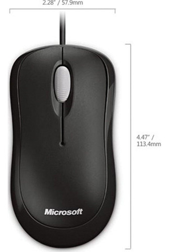 Microsoft Basic Ratón Óptico Business Negro