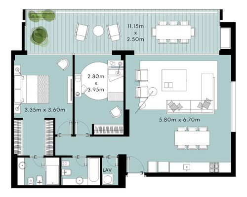 3 Ambientes Con Terraza Y Cochera Quartier Bajo Belgrano
