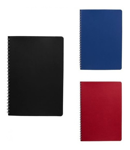 Libreta Escritorio Pasta Flexible Espiral Metal Pp Hl011