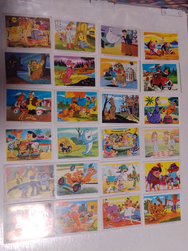 Estampas Para Album Fiesta De Hanna Barbera 1971 24 Piezas 