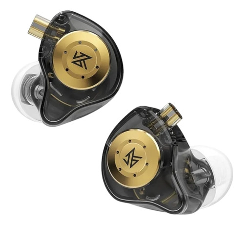 Audífonos In-ear Kz Audio Edx Pro Con Micrófono Color Negro