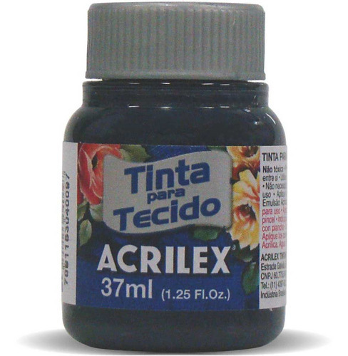 Unidad de tinta textil mate de 37 ml, color azul petróleo