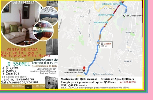 Imagen 4 de 5 de Disponible A Venta En Villa Nueva De Apartamento Y Casas