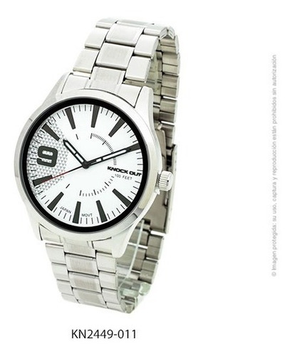 Reloj Knock Out Hombre 2449-9 Metal Wr 