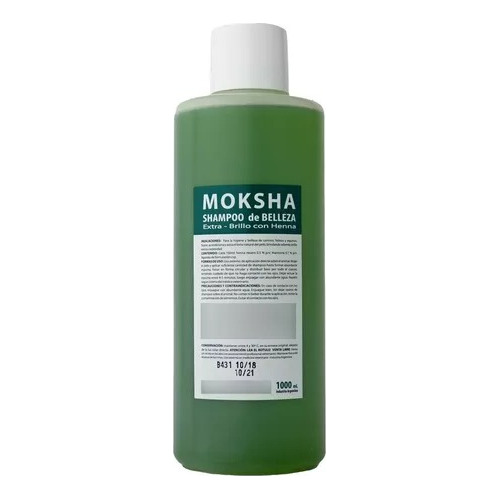 Shampoo Moksha  1lts De Belleza