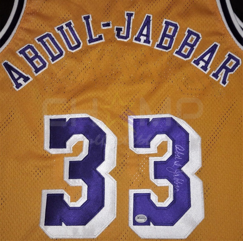 Jersey Autografiado Kareem Abdul-jabbar Los Angeles Lakers