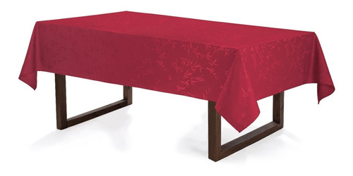 Mantel Navidad Rojo Karsten Grande Jacquard 160 X 270cm