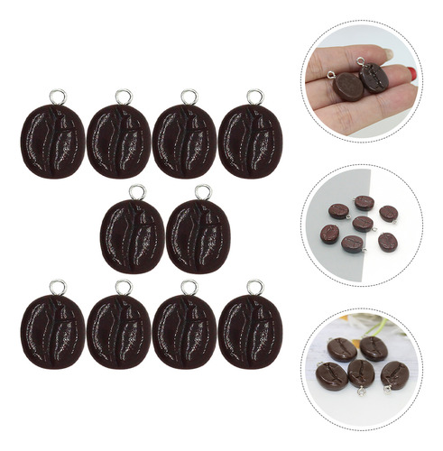 Colgante De Granos De Café Simulados, 10 Unidades