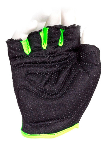 Guantes Mtb Bicicleta Corto Malla Negro/verde Talla M Best