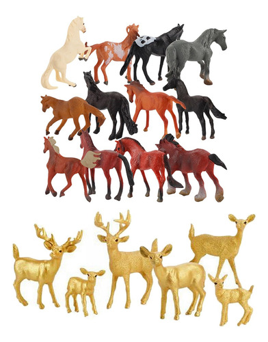18 Piezas De Modelos De Animales En Miniatura Para Proyectos