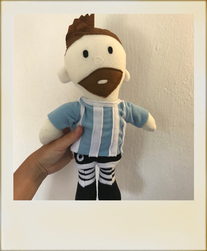 Peluche Muñeco De Messi De 25cm