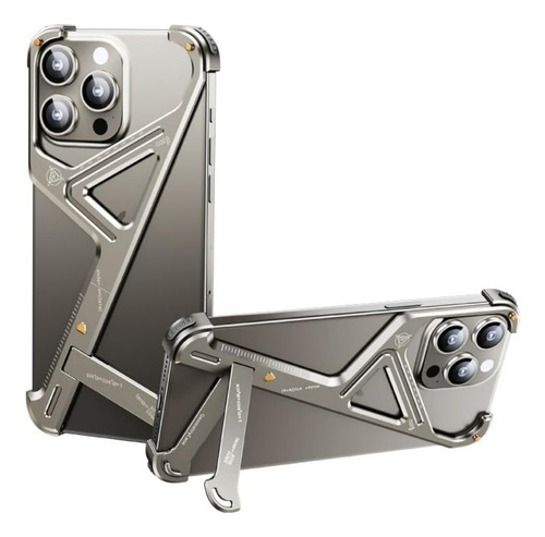 Capa Metálica Invisível Embutida Para iPhone 15 Pro Max