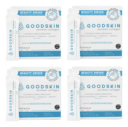 Combo Goodskin Colageno Liquido  X4