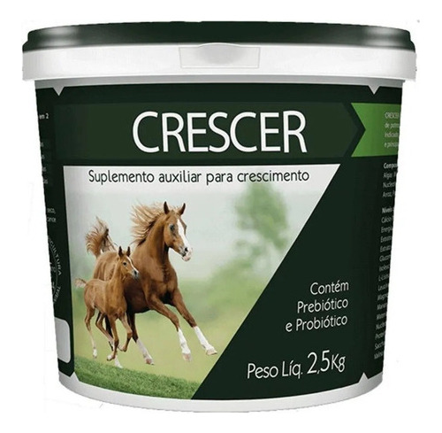 Crescer 2,5 Kg ( Suplemento Para Crescimento De Potros ) 