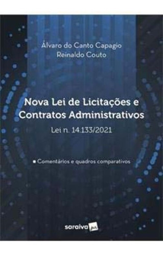 Nova Lei De Licitações E Contratos Administrativos, De Couto, Reinaldo. Editora Saraiva Em Português