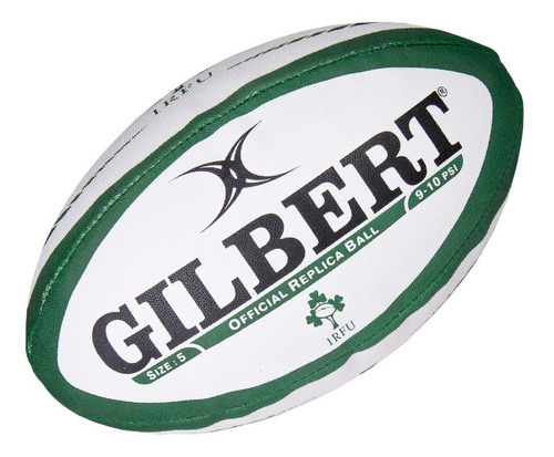 Pelota Rugby Nº 5 Gilbert Oficial Colección Naciones Uar Color Verde/beige