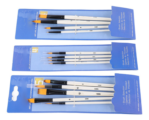 Juego De Brochas De Nailon Para El Cabello, 13 Piezas, Acríl