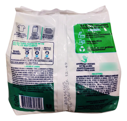 Pack 4 Detergente En Polvo Omo Aloe Vera 400g Concentrado