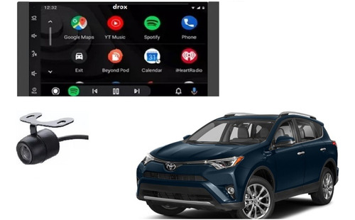 Kit Radio Android 9.1 Wifi Waze Toyota Rav4 2013 Al 2019