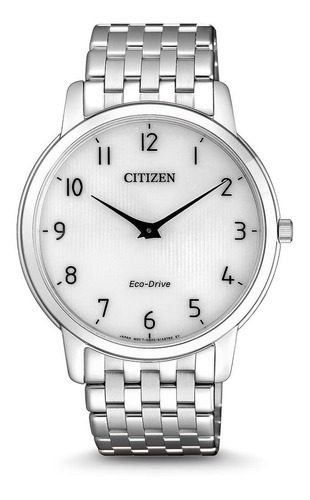 Reloj Citizen Ar113081a Hombre Clasico Eco Drive Color de la malla Acero Color del bisel Acero Color del fondo Blanco