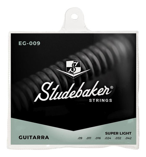Encordoamento P/ Guitarra Studebaker Strings .09 Super Light