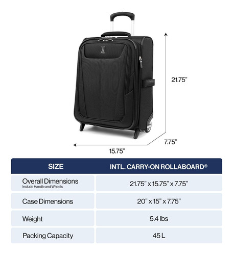 Equipaje Travelpro Maxlite 5 Softside Para Equipaje De Mano