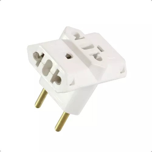 Adaptador de enchufe FLP Adaptador 3 saidas 2p+t branco