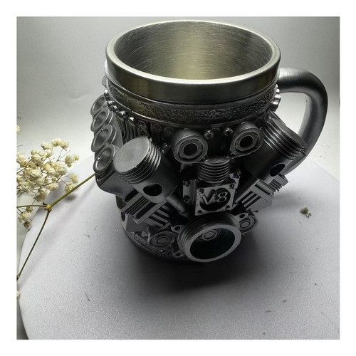 Taza Personalidad Creativa Taza De Acero Inoxidable V8