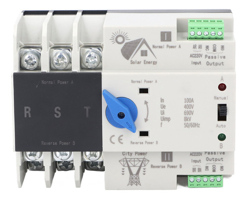 Transferencia Automática De Doble Potencia 3p 100a Fotovolta