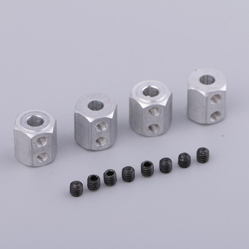 Adaptador Hexagonal Para Llanta De Coche Rc, 4 Piezas, Acopl