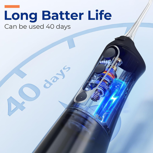 Limpiador Dental De Agua Bitvae C6, 5 Intensidades, Negro