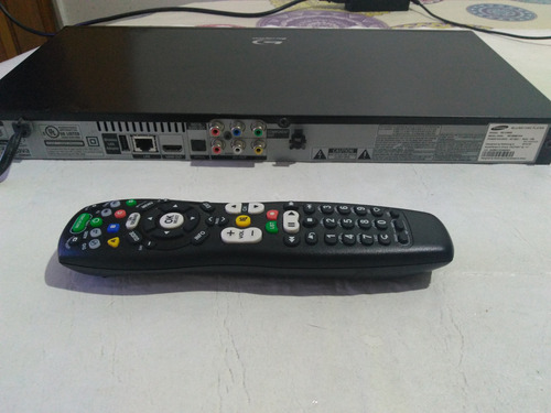 Reproductor Blue-ray Samsung Bd 6500 C/ctrl Rem Funcionando Negro (Usado)