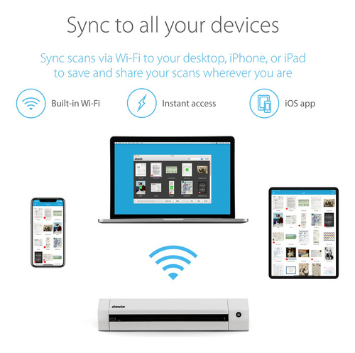 Doxie Go Se Wi Fi The Smarter Wi Fi Scanner With Recharg