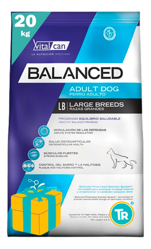 Balanced Perro Adulto Raza Grande X 23 Kg + Envío