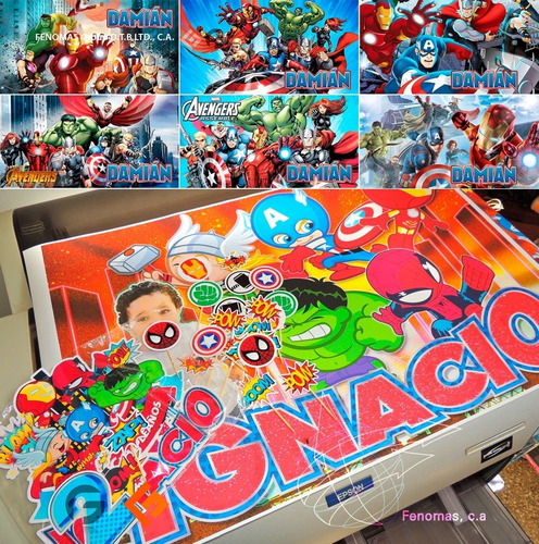 Imagen 10 de 10 de Toppers 3d Relieve Torta Minitoppers Cupcake Y Afiche Fiesta