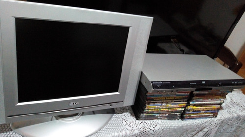 Tv LG Video, Pc Monitor, Dvd Daewoo Player + 50 Películas. (Usado)