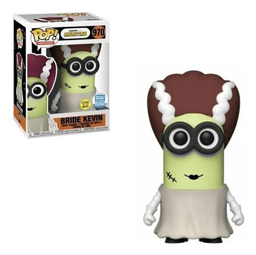 Funko Pop!! Minions Bride Kevin!! Glow!! Brilla Uv Exclusivo (Usado)