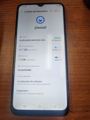 Samsung Galaxy A02s 64g 4 Ram (Usado)