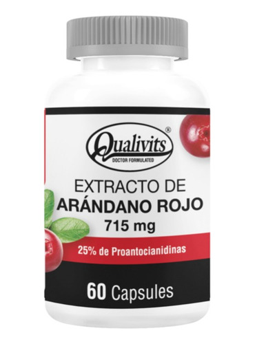 Arandano Rojo 715mg X 60 Cápsulas Qualivits