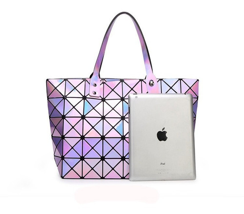 Bolsa Estilo Issey Miyake Bao Bao Geométrica Grande