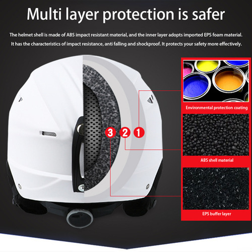 Casco De Bicicleta Ajustable Para Esquí Para Adultos, Cabeza