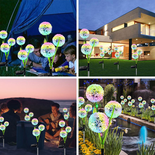 Luces Led Solares Dand-elion De W, 2 Unidades, Alimentadas P
