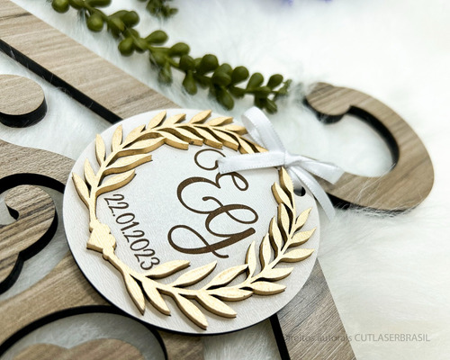 Cabide Com Nome Dos Noivos Personalizado Luxo Casamento
