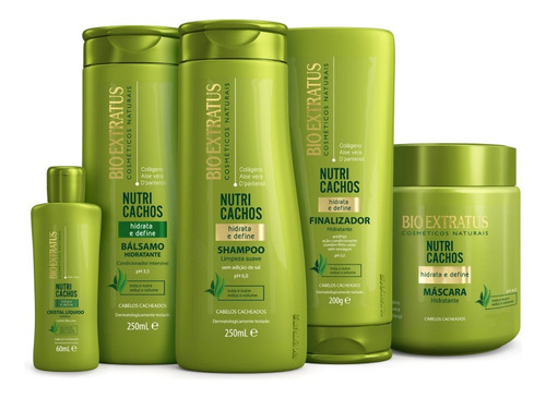 Kit Para Cabelos Cacheados Linha Completa Bio Extratus