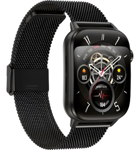 Smartwatch G-tide S6 Pro Bluetooth Nfc Ip68 Pulseiras Extra Preto Preto